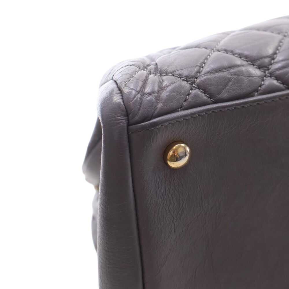 Pre-Loved Chanel Large Aged Calfskin Just Mademoiselle Bowling Bag - Picture 8 of 12